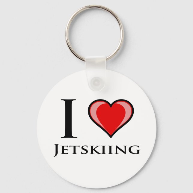 I Kärlek Jetskiing Nyckelring (Framsida)