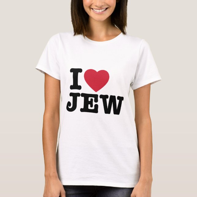 I Kärlek Jew T-Shirt (Framsida)