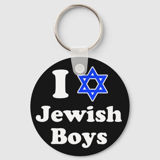 I Kärlek Jewish Boys Nyckelring (Framsida)