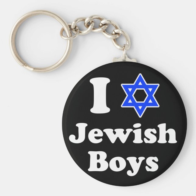 I Kärlek Jewish Boys Nyckelring (Framsidan)