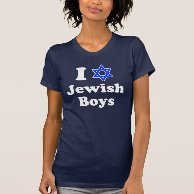 I Kärlek Jewish Boys Shirt T-shirt (Framsida)