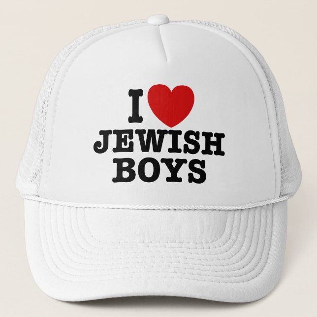 I Kärlek Jewish Boys Truckerkeps (Framsida)