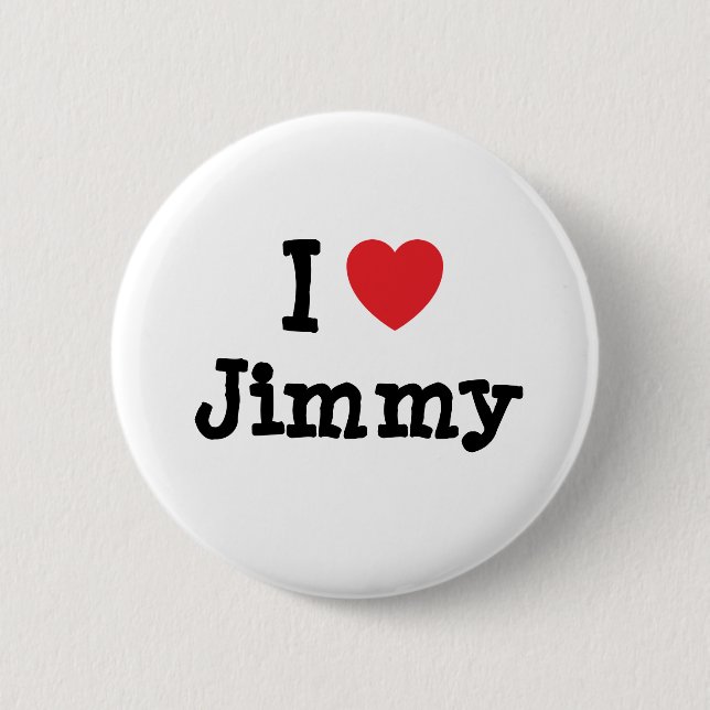 I kärlek Jimmy anpassningsbar personlig Knapp (Framsida)