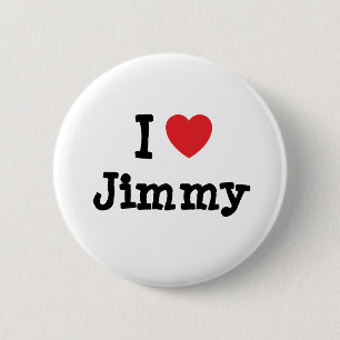 I kärlek Jimmy anpassningsbar personlig Knapp