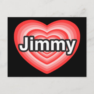 I kärlek Jimmy. Jag kärlek er Jimmy. Hjärta Vykort