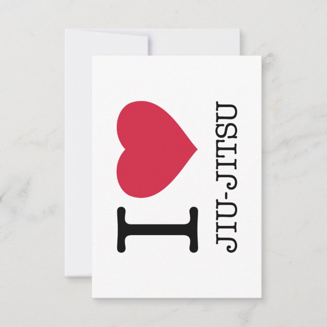 I KÄRLEK JIU JITSU INBJUDNINGAR (Framsida)