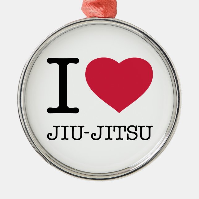 I KÄRLEK JIU JITSU JULGRANSPRYDNAD METALL (Framsidan)