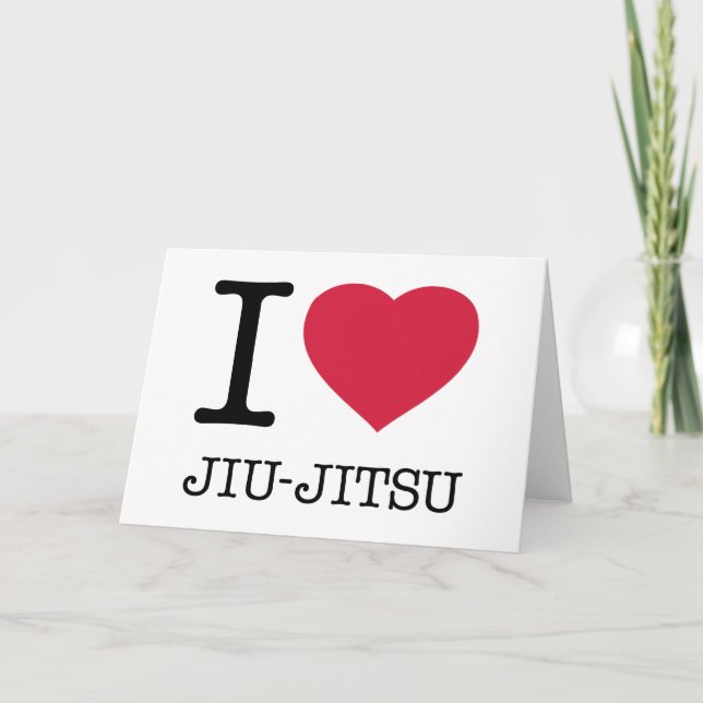 I KÄRLEK JIU JITSU KORT (Framsida)