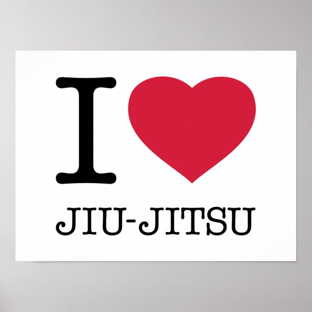 I KÄRLEK JIU JITSU POSTER (Framsidan)