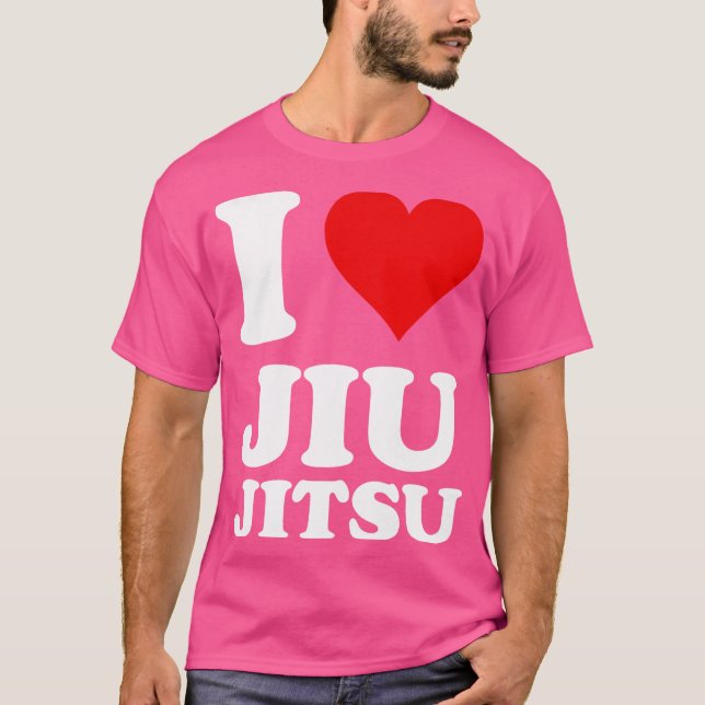 I Kärlek Jiu Jitsu T Shirt (Framsida)