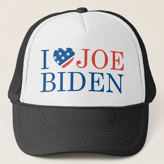 I Kärlek Joe Biden 2020 Keps (Framsida)