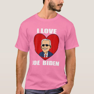 I Kärlek Joe Biden Heart - Pro President Joe Biden T Shirt