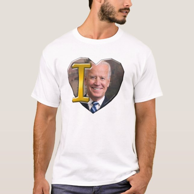 I Kärlek Joe Biden - T Shirt (Framsida)