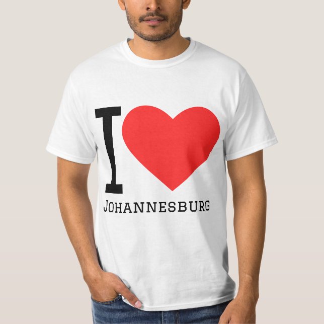 I kärlek Johannesburg T Shirt (Framsida)
