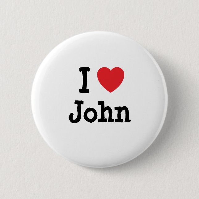 I kärlek John eart T-Shirt Knapp (Framsida)