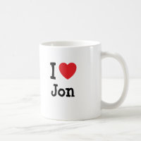 I kärlek Jon hjärta T-Shirt