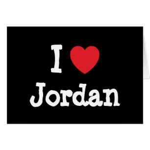 I kärlek Jordaniens anpassningsbar, personlig Hälsningskort