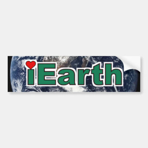 I Kärlek Jorden Bumper Sticker Bildekal