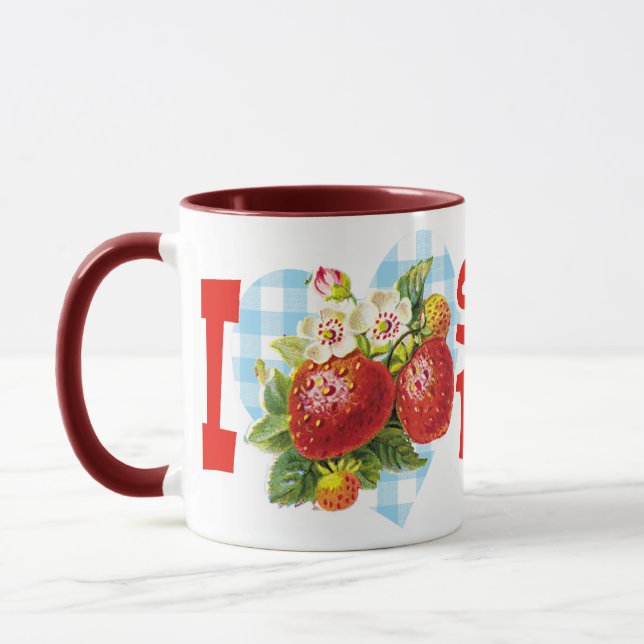 I Kärlek Jordgubbar Mugg (Vänster)
