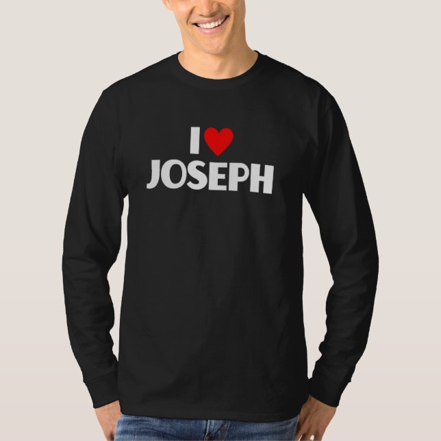 I Kärlek Joseph I Heart Joseph T Shirt (Framsida)