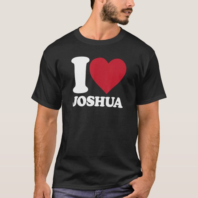 I Kärlek Joshua - jag hjärta Joshua T Shirt (Framsida)