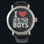 I Kärlek judiska pojkar I Heart Jewish Boys Hanukk Armbandsur<br><div class="desc">I Kärlek judiska pojkar I Heart Jewish Boys Hanukkah</div>