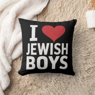 I Kärlek judiska pojkar I Heart Jewish Boys Hanukk Kudde