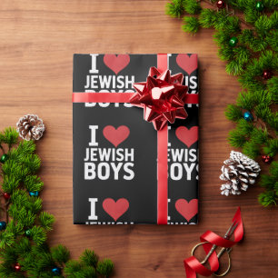 I Kärlek judiska pojkar I Heart Jewish Boys Hanukk Presentpapper