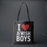 I Kärlek judiska pojkar I Heart Jewish Boys Hanukk Tygkasse<br><div class="desc">I Kärlek judiska pojkar I Heart Jewish Boys Hanukkah</div>