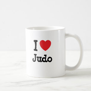 I kärlek Judo anpassningsbar personlig Kaffemugg