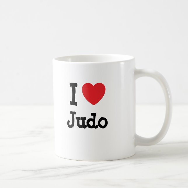 I kärlek Judo anpassningsbar personlig Kaffemugg (Höger)