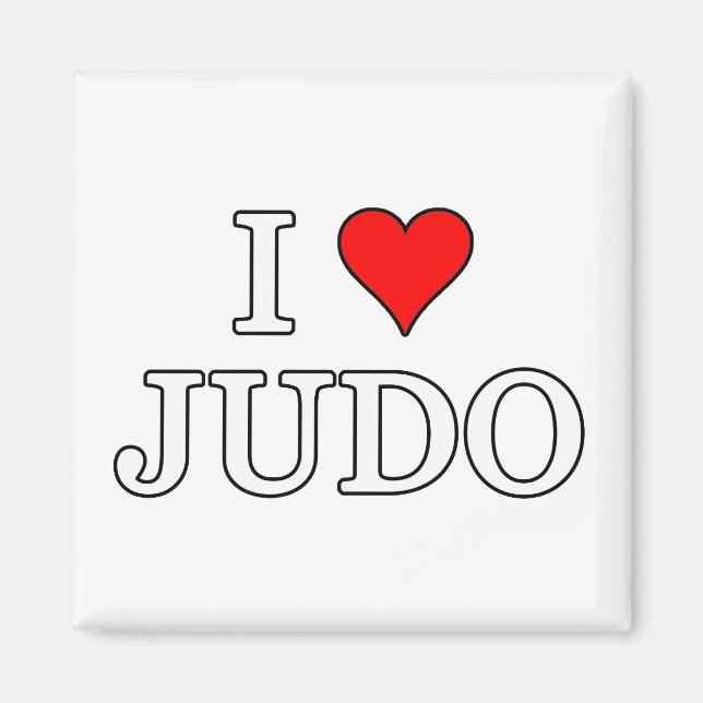 I Kärlek Judo Magnet (Framsidan)