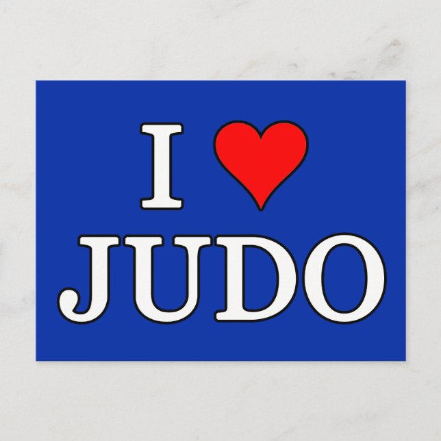 I Kärlek Judo Vykort (Framsida)