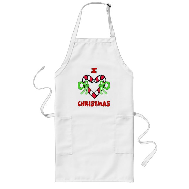 I kärlek jul Apron Långt Förkläde (Framsidan)