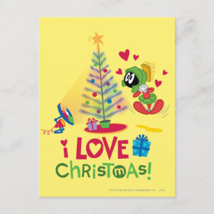 I Kärlek jul - MARVIN MARTIAN™ Helg Vykort