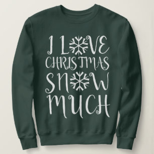 I Kärlek jul Snö Mycket T Shirt