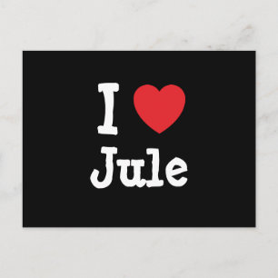 I kärlek Jule eart T-Shirt Vykort