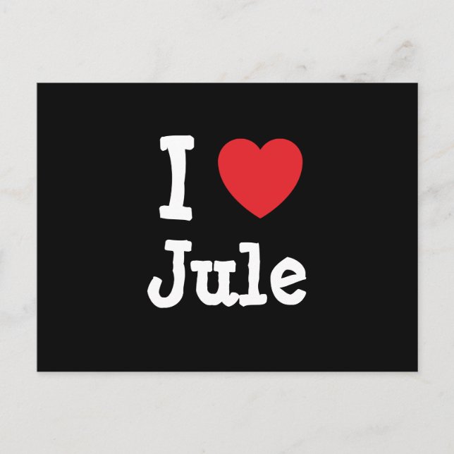 I kärlek Jule eart T-Shirt Vykort (Framsida)