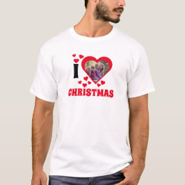 I kärlek julfotopatmall t shirt