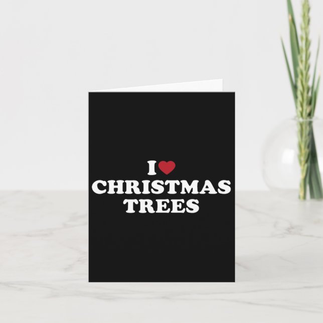 I KÄRLEK JULGRANAR KORT (Framsida)