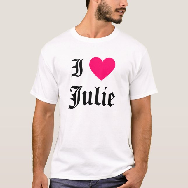 I Kärlek Julie Tee Shirt (Framsida)