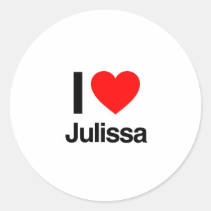 i kärlek julissa runt klistermärke