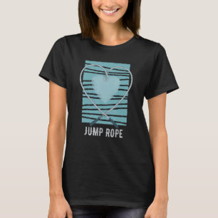 I Kärlek Jump Rope I Heart Jumping Jump Skippin T Shirt