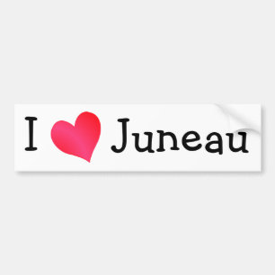 I Kärlek Juneau Bildekal