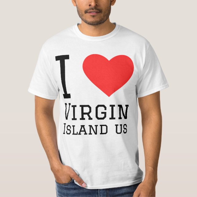 I kärlek Jungfruöarna T Shirt (Framsida)