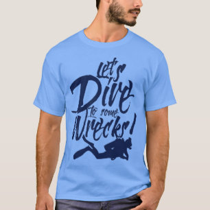 I Kärlek K9 Träningsdykare Dive Wreck Diving T Shirt