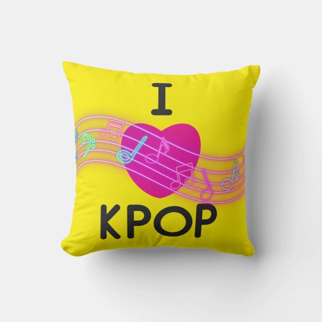 I Kärlek K-pop Kudde (Framsida)