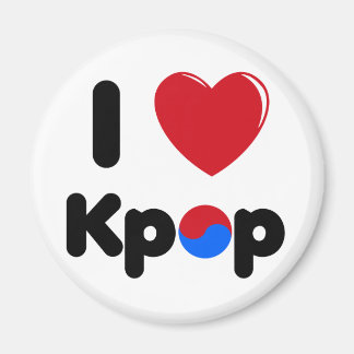 I kärlek k-pop-kylmagnet magnet