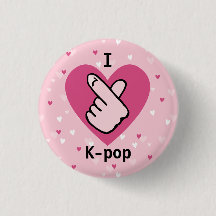 I Kärlek K-pop Rosa Finger Heart BlackPink