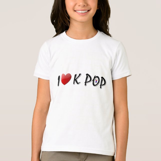 I kärlek K POP-text Tee (Framsida)